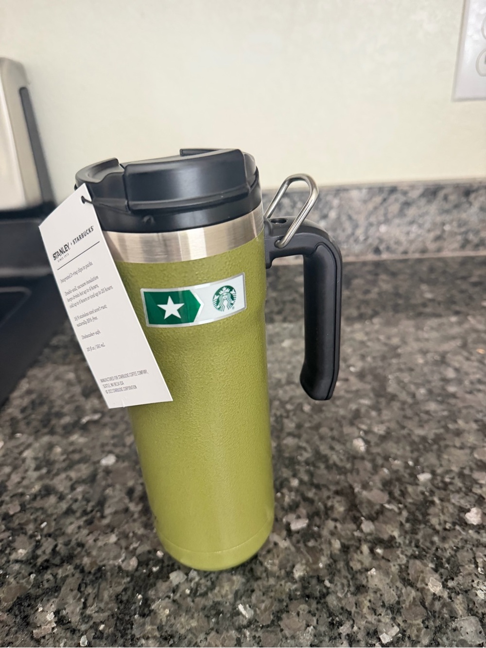 Starbucks x Stanley Olive Green Military Commitment Travel Mug with Handle - Picture 2 of 6